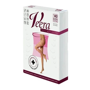 Veera Anti-HIV, tights, 140 DEN, beige/solei, size 3/L