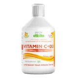 Swedish Nutra Vitamina C + D3, líquido, sabor naranja, 500 ml