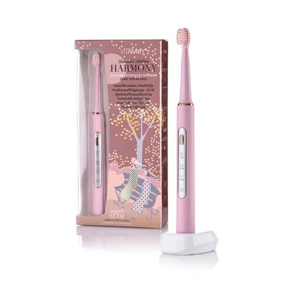 Vitammy Harmony, sonische tandenborstel, kleur roze, 1 st.