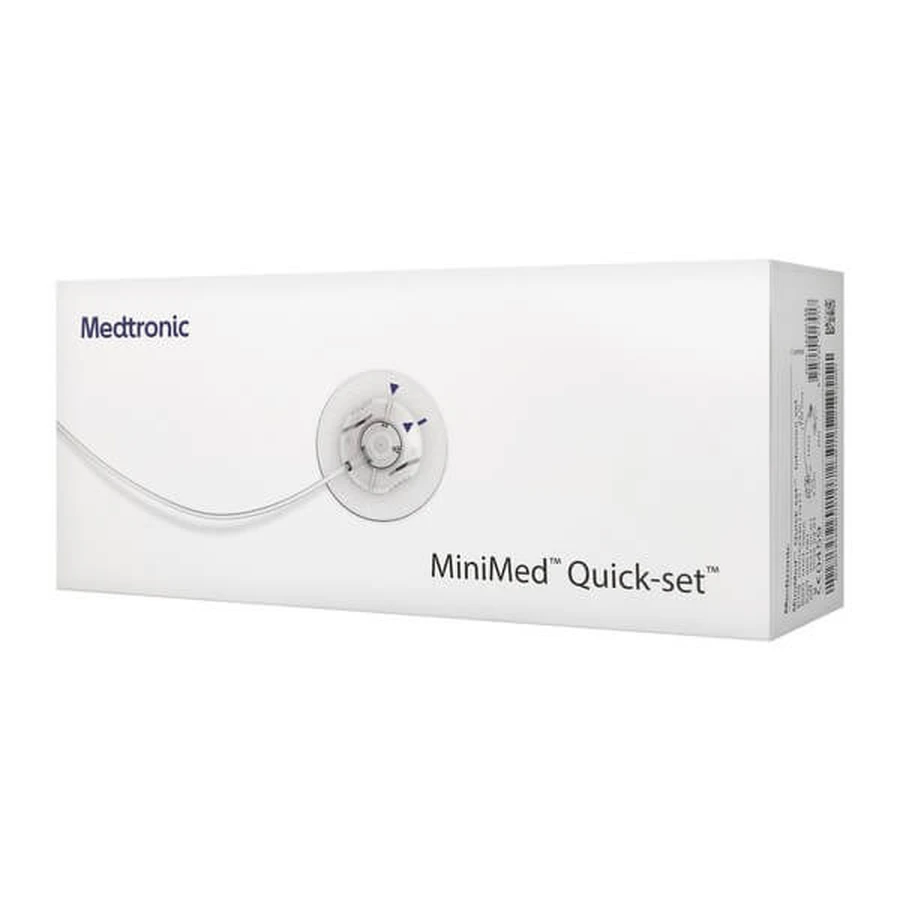 MiniMed Quick-Set, Infusionsset, 6 mm/110 cm, 10 Stück.