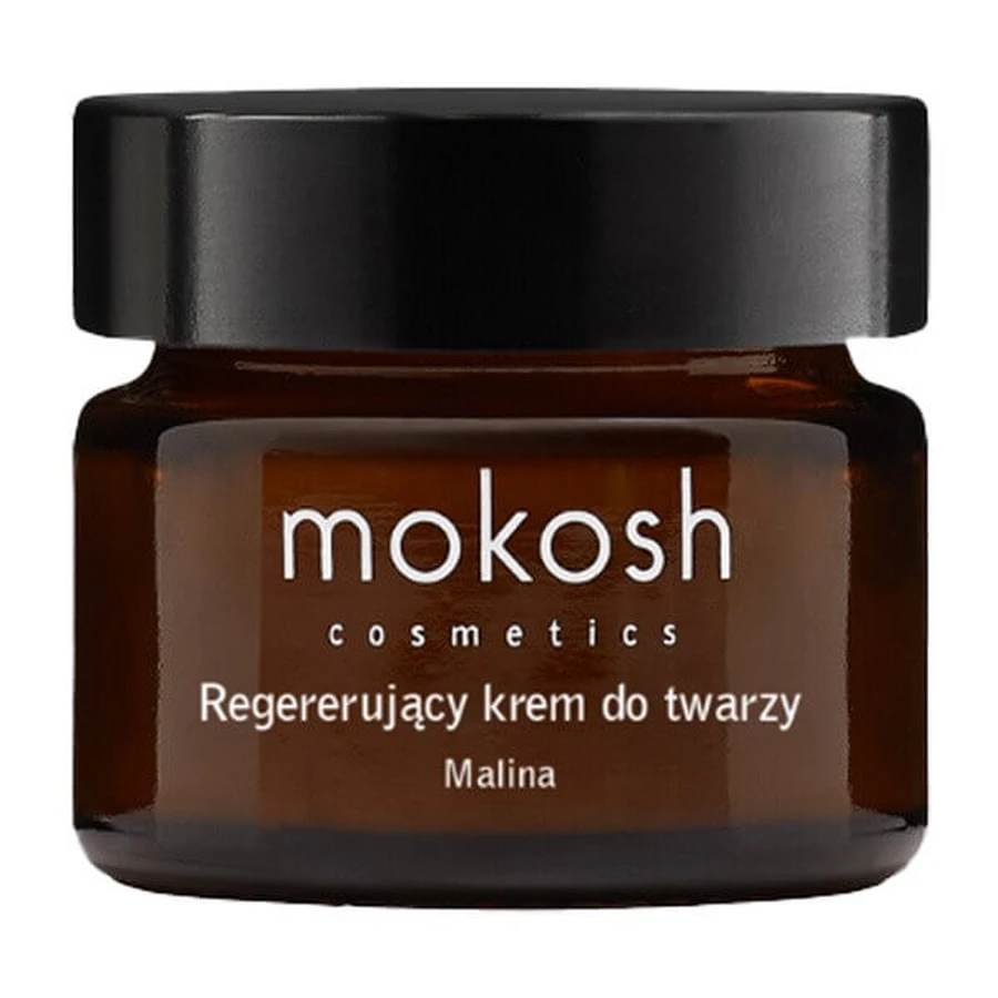 Cremă de față regenerantă antipoluare Mokosh, zmeură mini, 15 ml