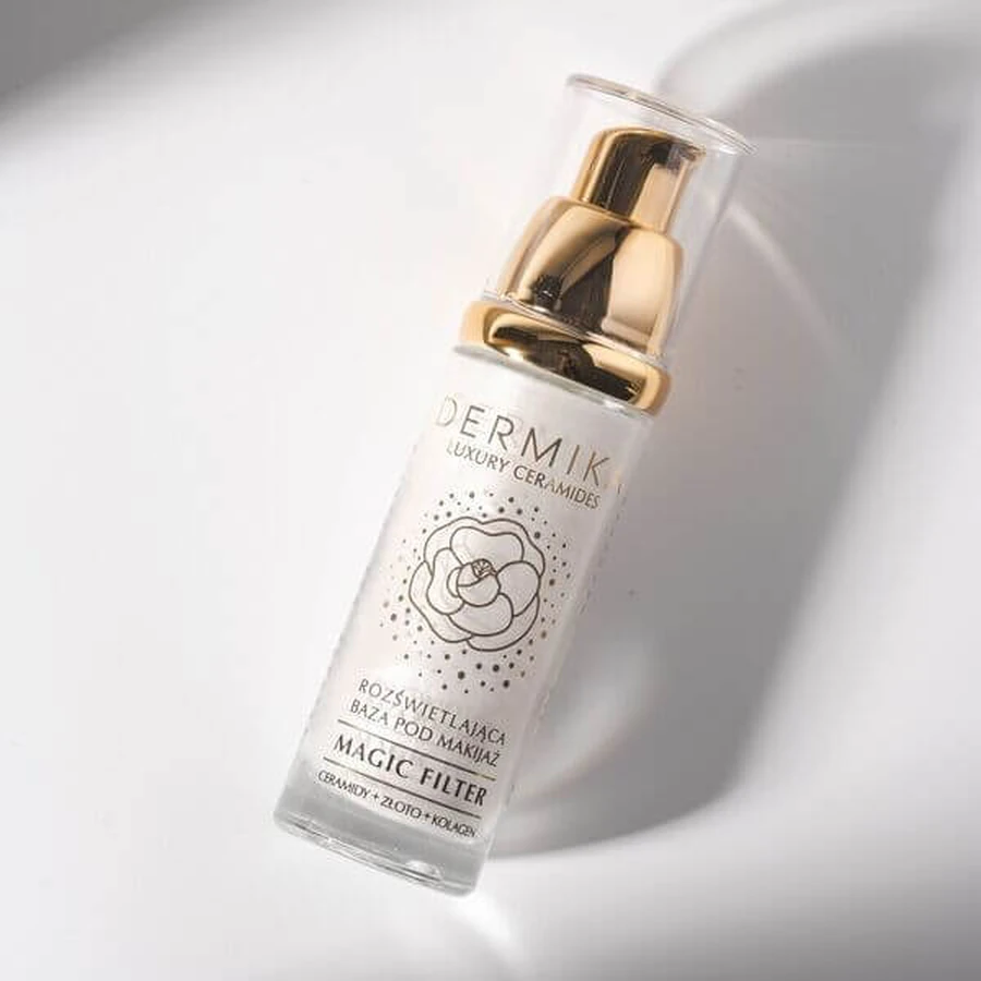 Dermika Luxury Ceramides, base de maquillaje iluminadora, 30 ml