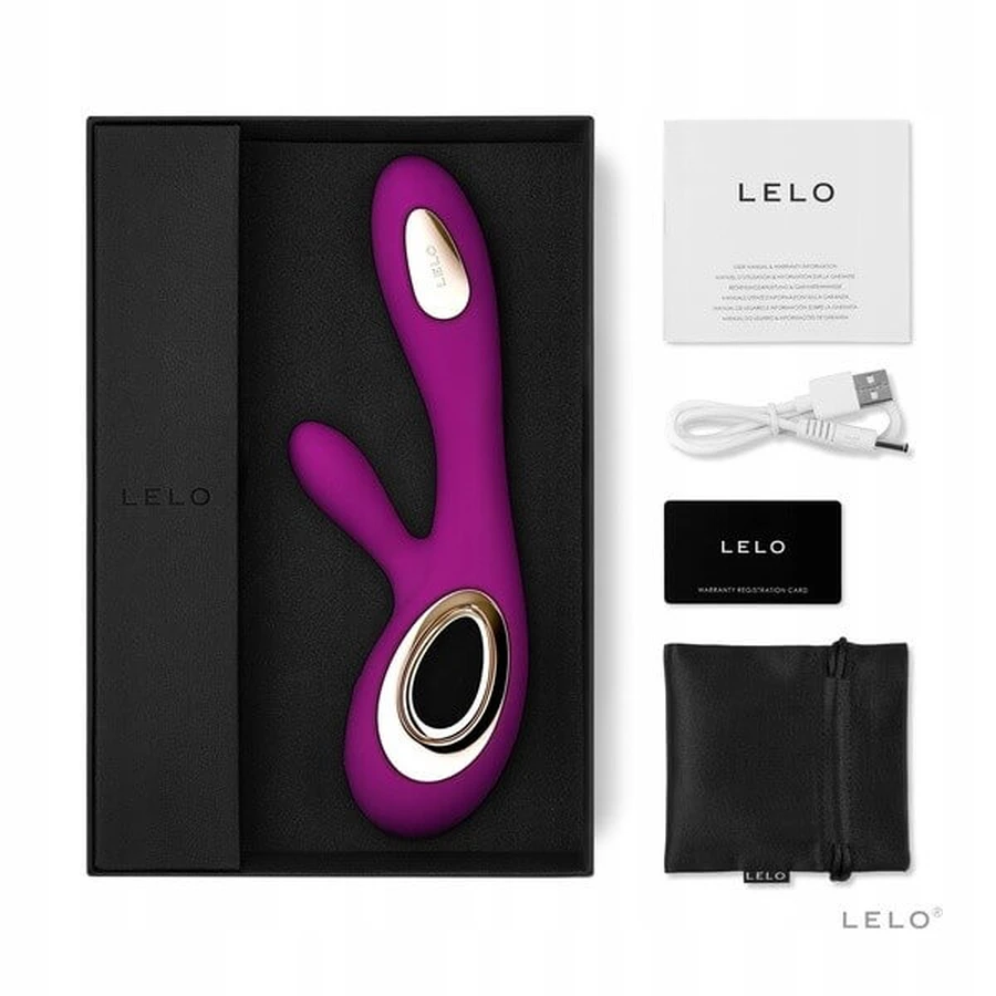 Lelo Soraya Wave Black, vibrateur de type bunny, 1 pc.