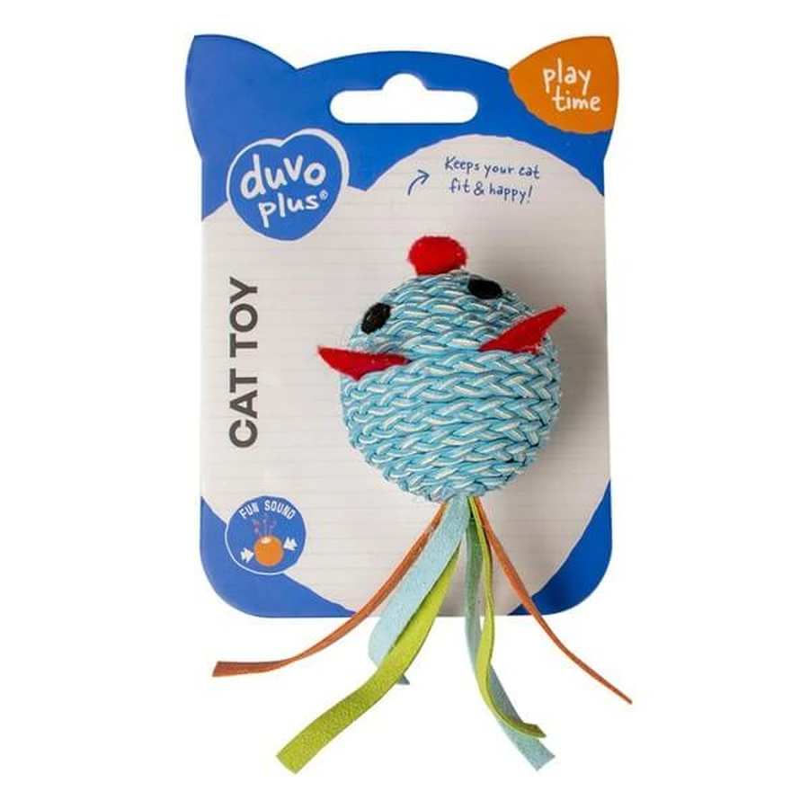 Duvoplus Jolly Blue Ball Mouse, cat toy, blue, 1 pc.