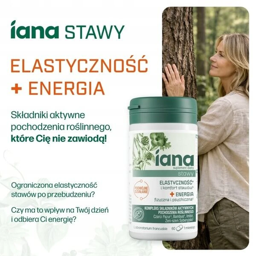 Iana Stawy Elastyczność + Energia, tabletki, 60 szt.: ceny i cechy