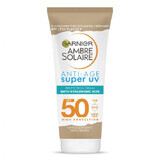 Crema facial antiarrugas con protección solar SPF 50 Ambre Solaire, 50 ml, Garnier