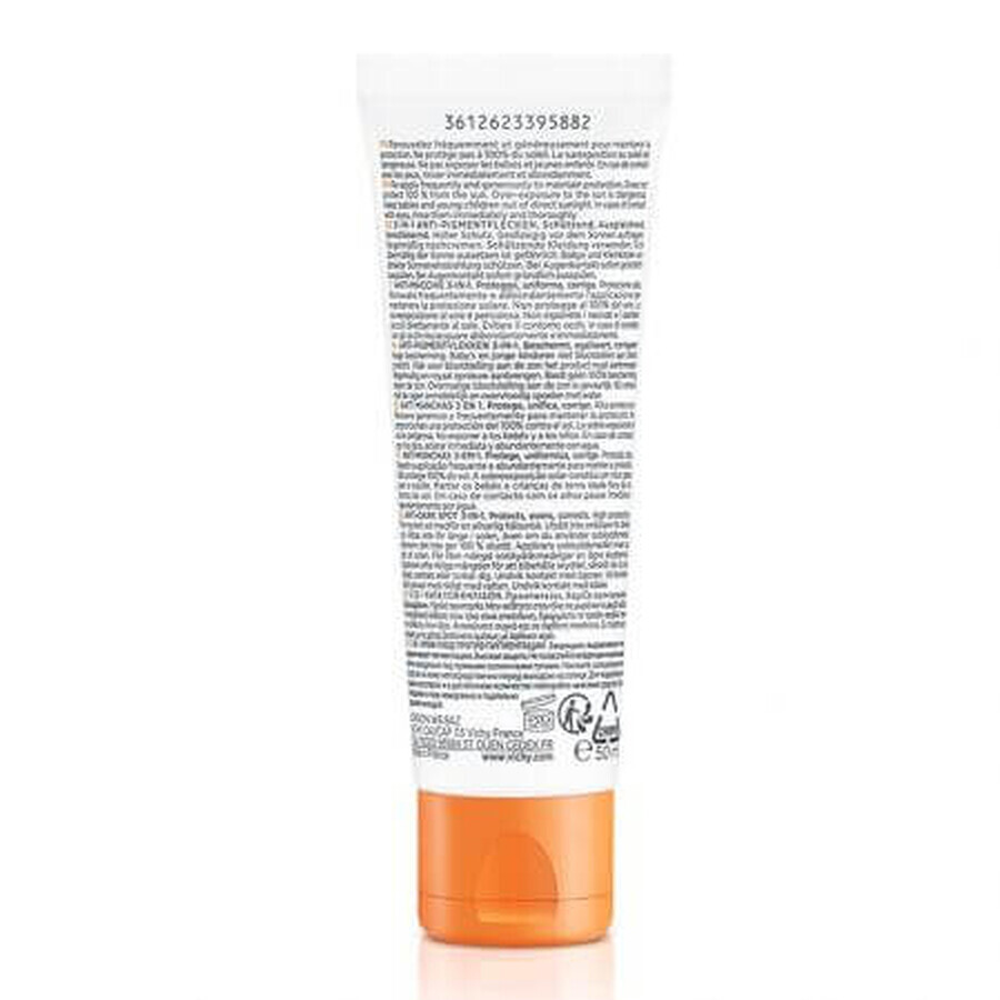 Vichy Capital Soleil Cremă colorată anti-pete pigmentare cu SPF 50+, 50 ml