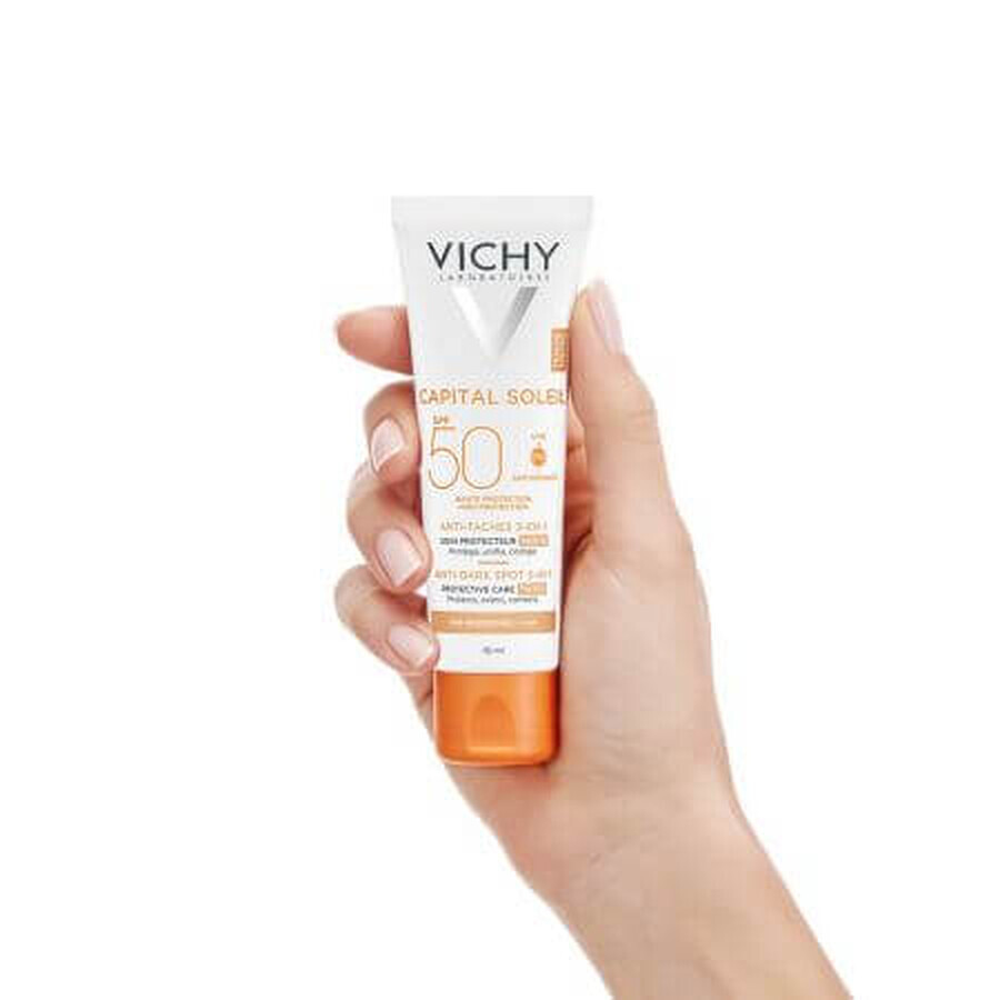 Vichy Capital Soleil Crema de Color Anti-Pigmentación con FPS 50+, 50 ml