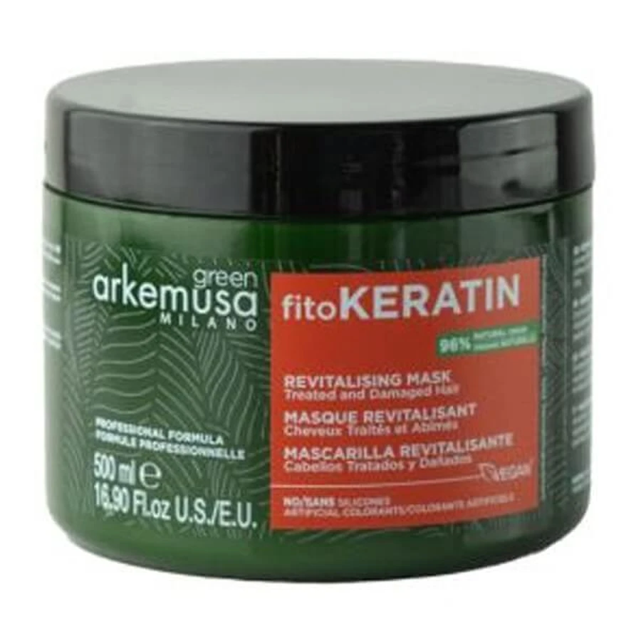 Arkemusa Milano Verde FitoKeratin, mascarilla capilar revitalizante, 500 ml