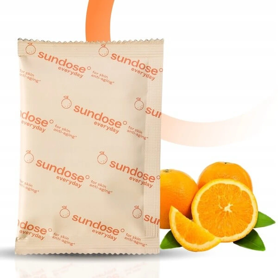 Sundose Everyday For Skin Anti-Aging, sachets poeder, sinaasappelsmaak, 15 st.