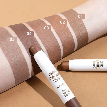 Golden Rose Chubby Contour Stick, gezichtscontouring stick, 02, 3.8 g