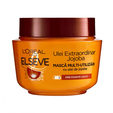 Masca de par multi-utilizari Ulei Extraordinar Jojoba, 300 ml, Elseve