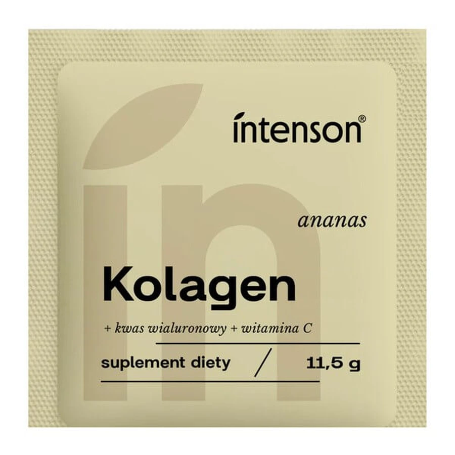 Intenson Collagen + hyaluronic acid + vitamin C, powder, pineapple flavor, 11.5 g