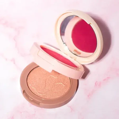 J.Cat Beauty 2 in 1 Piece of Cake Blush + Highlighter, róż i rozświetlacz 2 w 1 105 One in a melon, 12,1 g: ceny i cechy