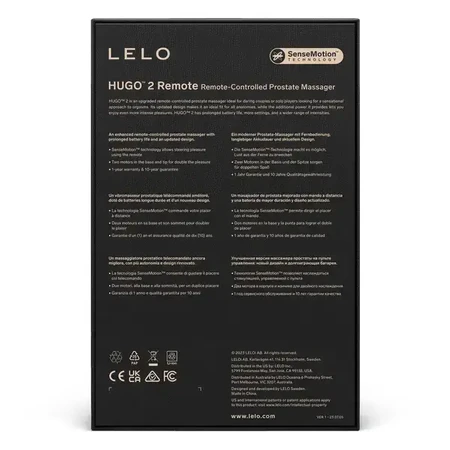 Lelo Hugo 2 Remote Black, masażer prostaty z pilotem, 1 szt.: ceny i cechy