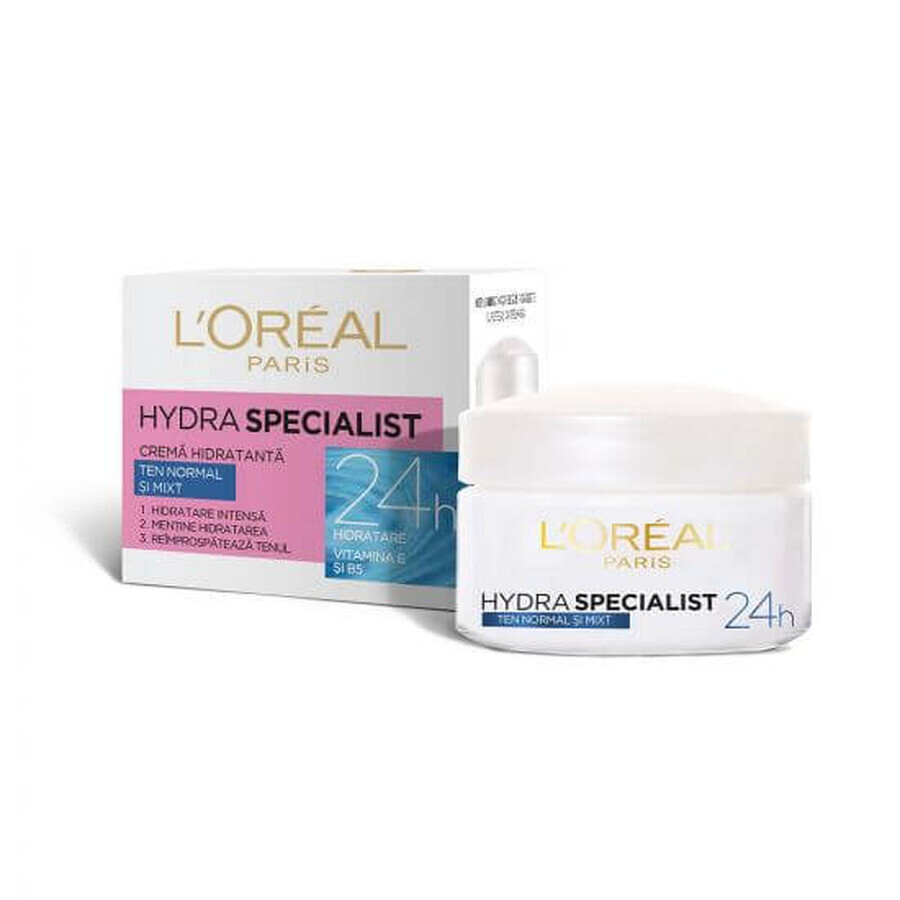 Crème hydratante Hydra Specialist pour les peaux normales et mixtes, 50 ml, Loreal