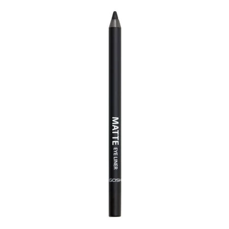 Gosh Matte Eye Liner, eyeliner mat, rezistent la apă, 002 Matt Black, 1.2 g