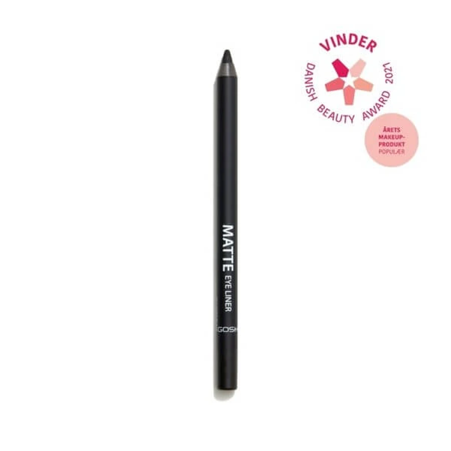 Gosh Matte Eye Liner, eyeliner mat, rezistent la apă, 002 Matt Black, 1.2 g