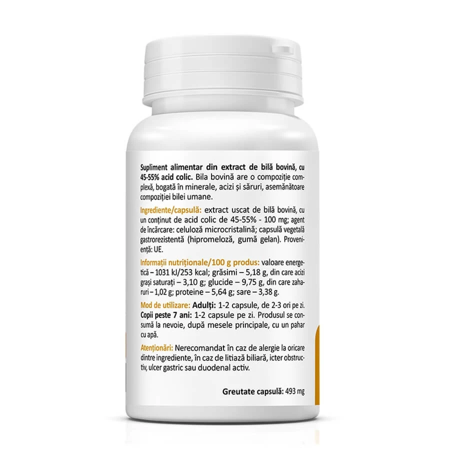 Ox Bile, 20 capsule, Zenyth