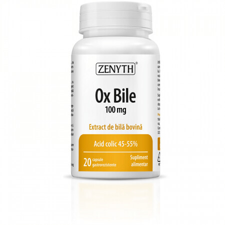 Ox Bile, 20 capsule, Zenyth