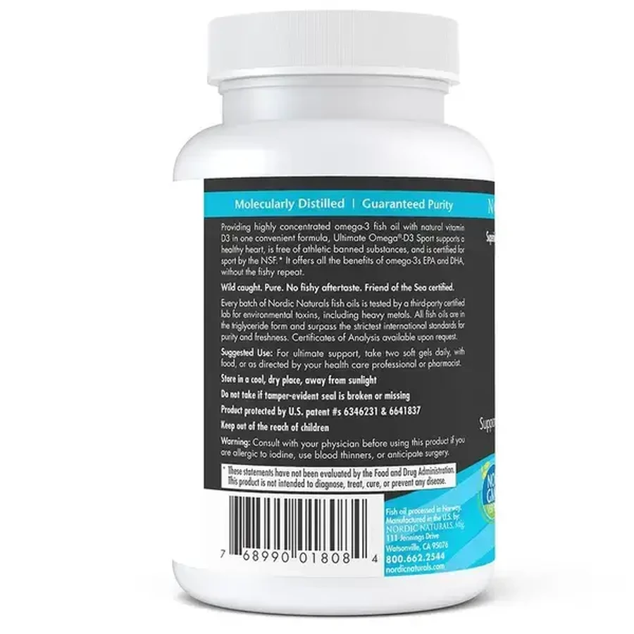 Ultimate Omega-D3 Sport, capsule, 60 buc.