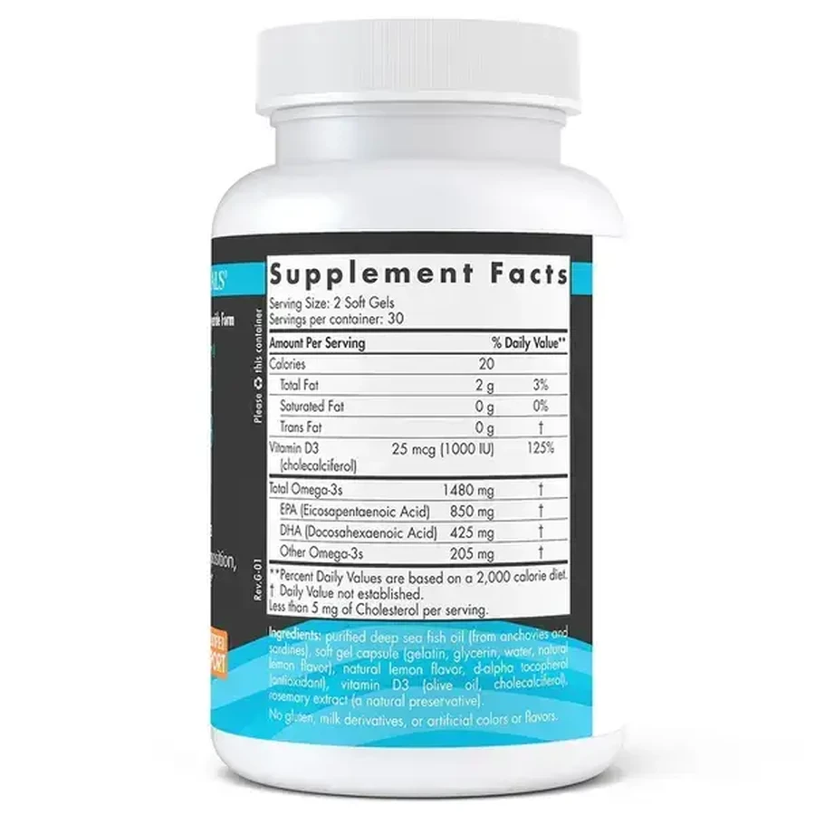 Ultimate Omega-D3 Sport, capsule, 60 buc.
