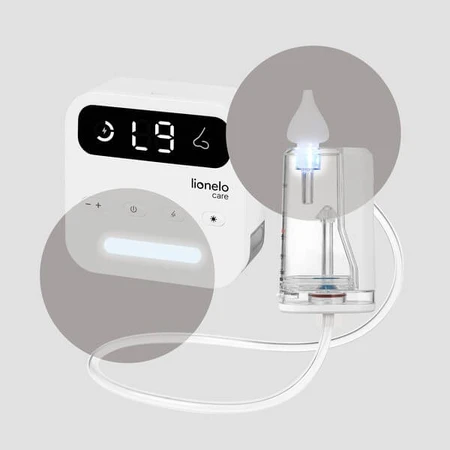 Lionelo BabyAir Flow, elektrischer Nasensauger mit Licht, 1 Stk.