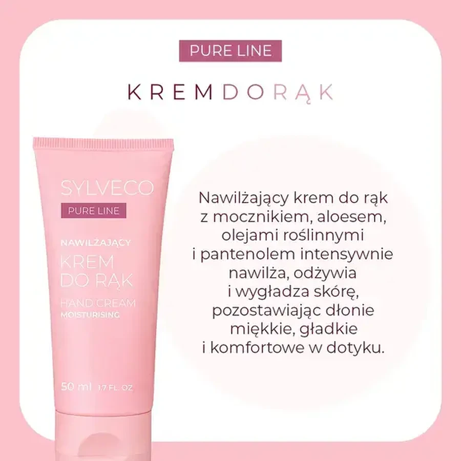Sylveco Pure Line, hand cream, moisturizing, 50 ml