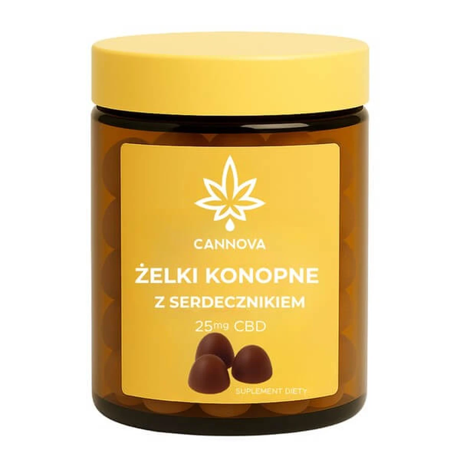 Gelée de chanvre Cannova avec du cordial, bonbons gélifiés, 60 pcs.