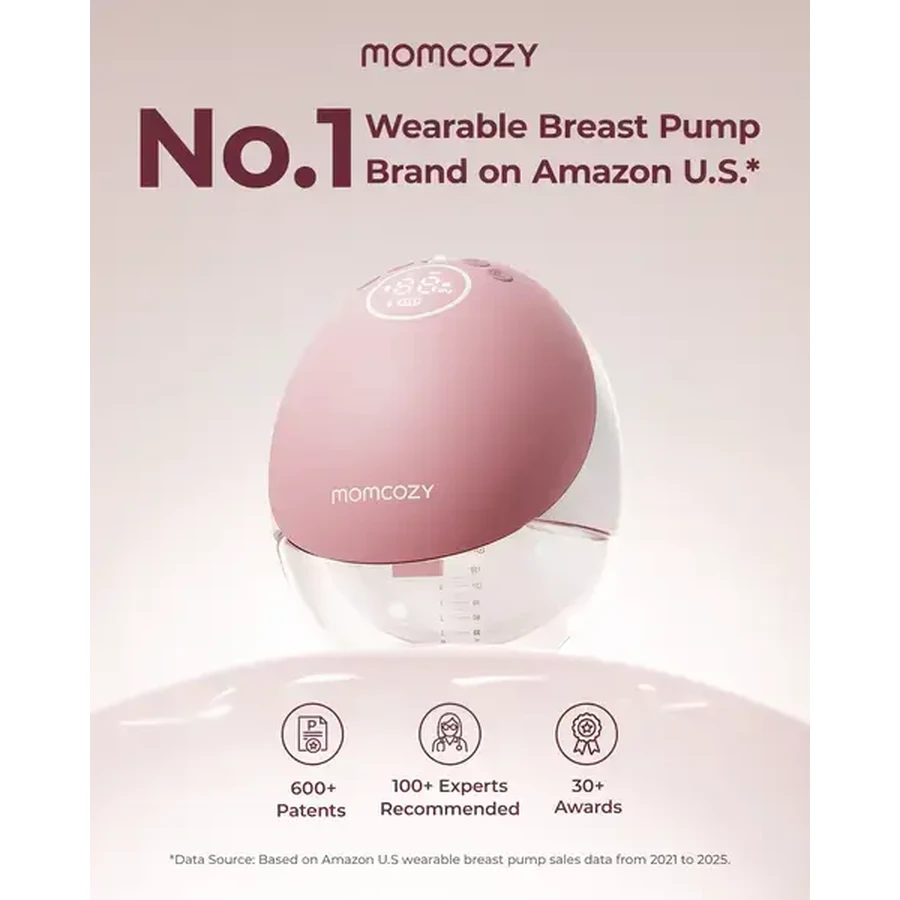 Momcozy M9, tire-lait double, couleur rouge, 1 pc.