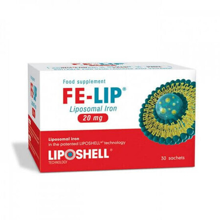 Fier Lipozomal, 20 mg, 30 plicuri, Liposhell