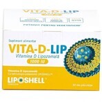 Vitamina D liposomal, 1000IU, 30 sobres, Liposhell