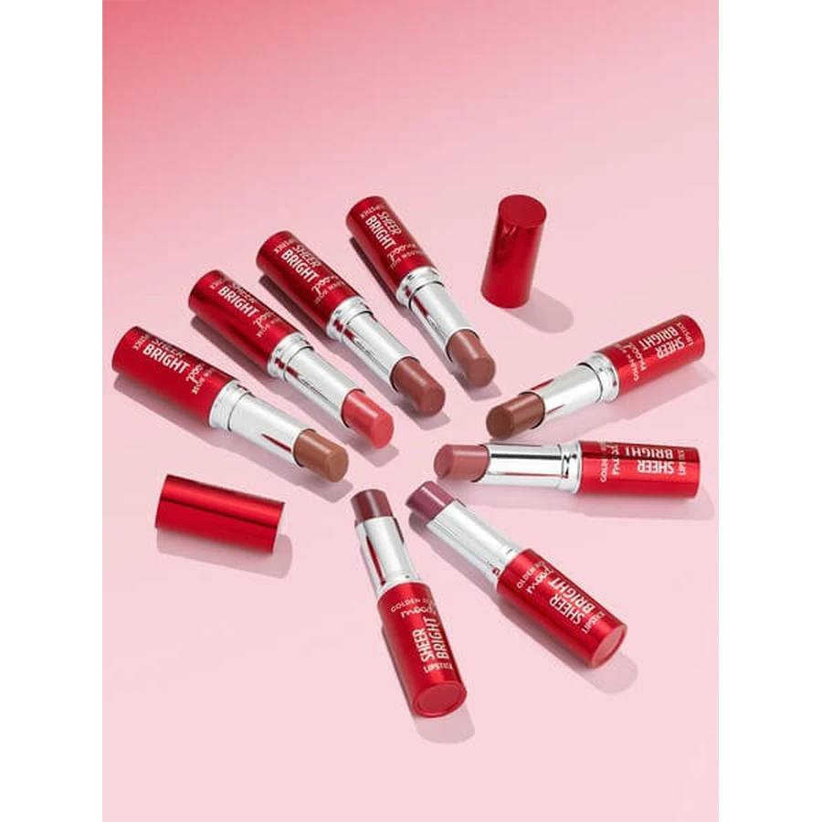Golden Rose Mood Sheer Bright Lipstick, ruj lucios, 107, 3.3 g
