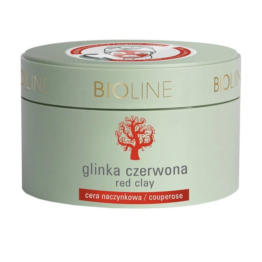 Bioline, rote Tonerde, vaskuläre Haut, 150 g