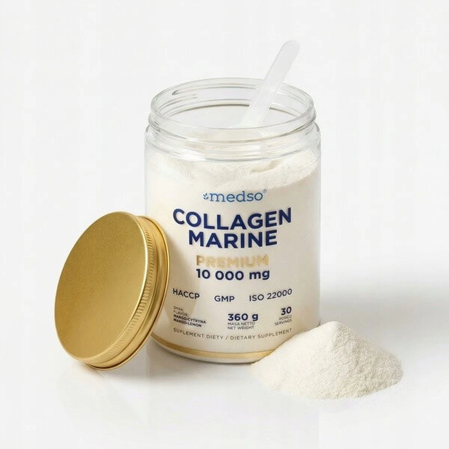 Medso Colágeno Marino Premium 10.000 mg, polvo, sabor mango-citrus, 360 g