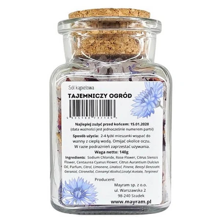 Mayram, sal de baño, Jardín Secreto, 140 g