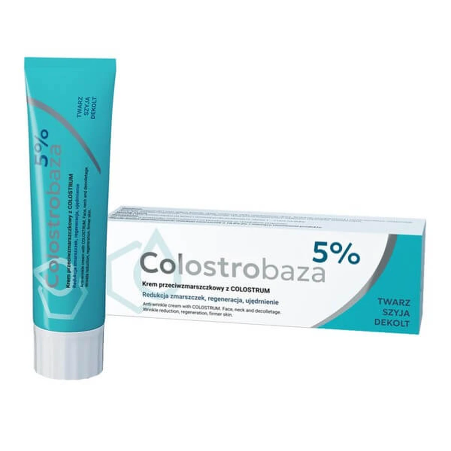 Set Colostrobase 5%, Anti-Falten-Creme mit Colostrum, 30 g + Retinobase 17000, pharmazeutische Vitamin-A-Creme, 30 g