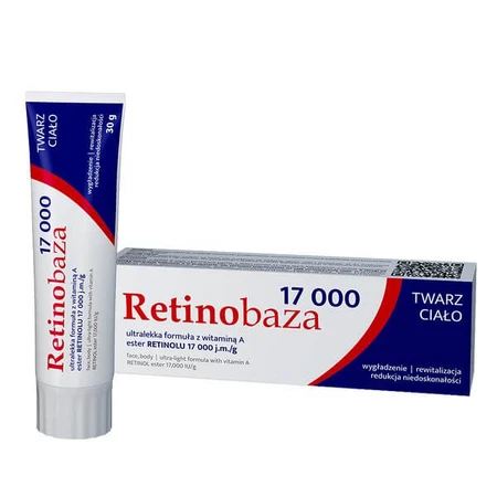 Set Colostrobase 5%, Anti-Falten-Creme mit Colostrum, 30 g + Retinobase 17000, pharmazeutische Vitamin-A-Creme, 30 g
