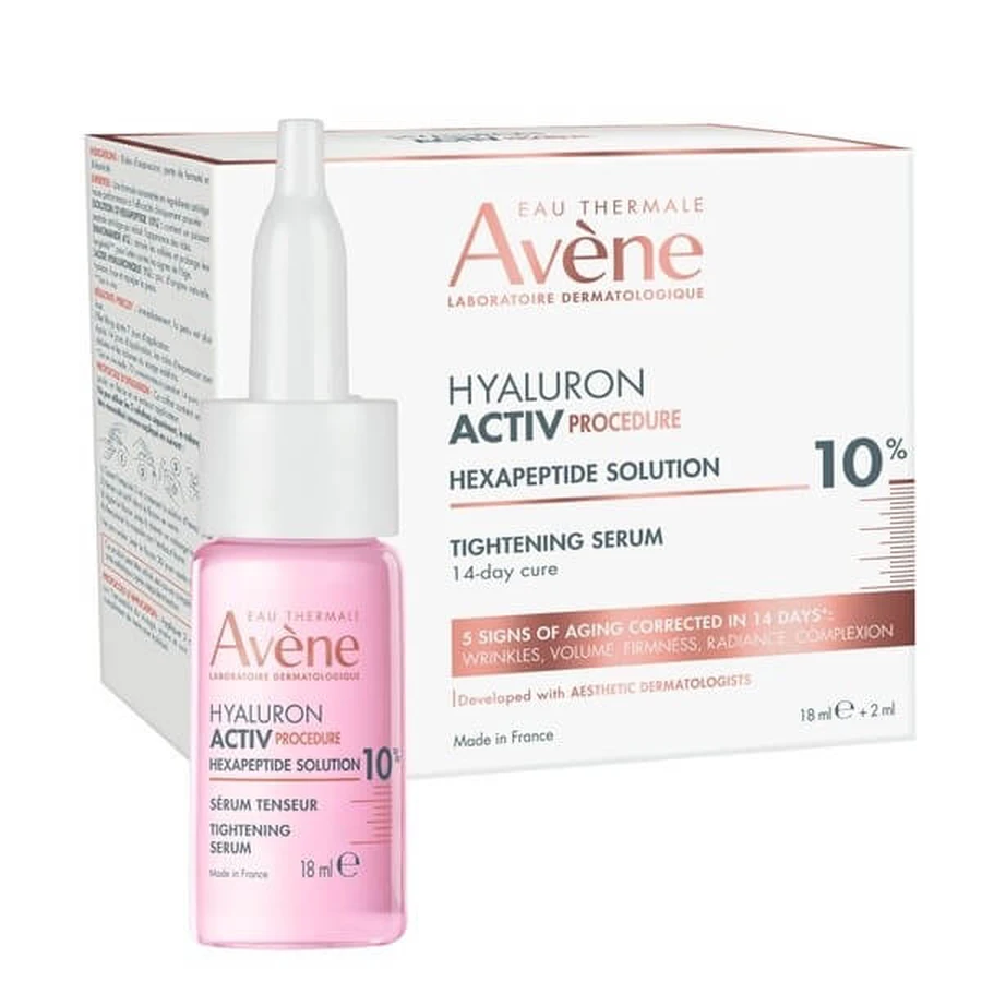 Avene Eau Thermale Hyaluron Active Procedure, suero reafirmante, 18 ml + 2 ml