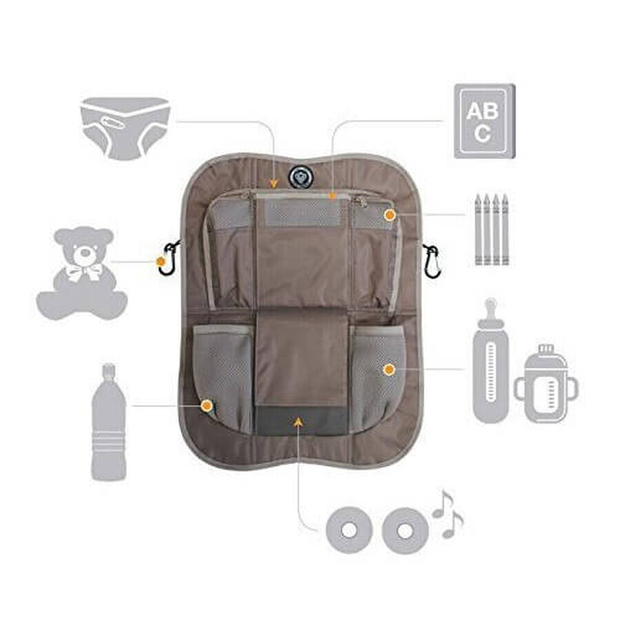 Organizzatore universale per sedili auto Prince Lioneheart Beige