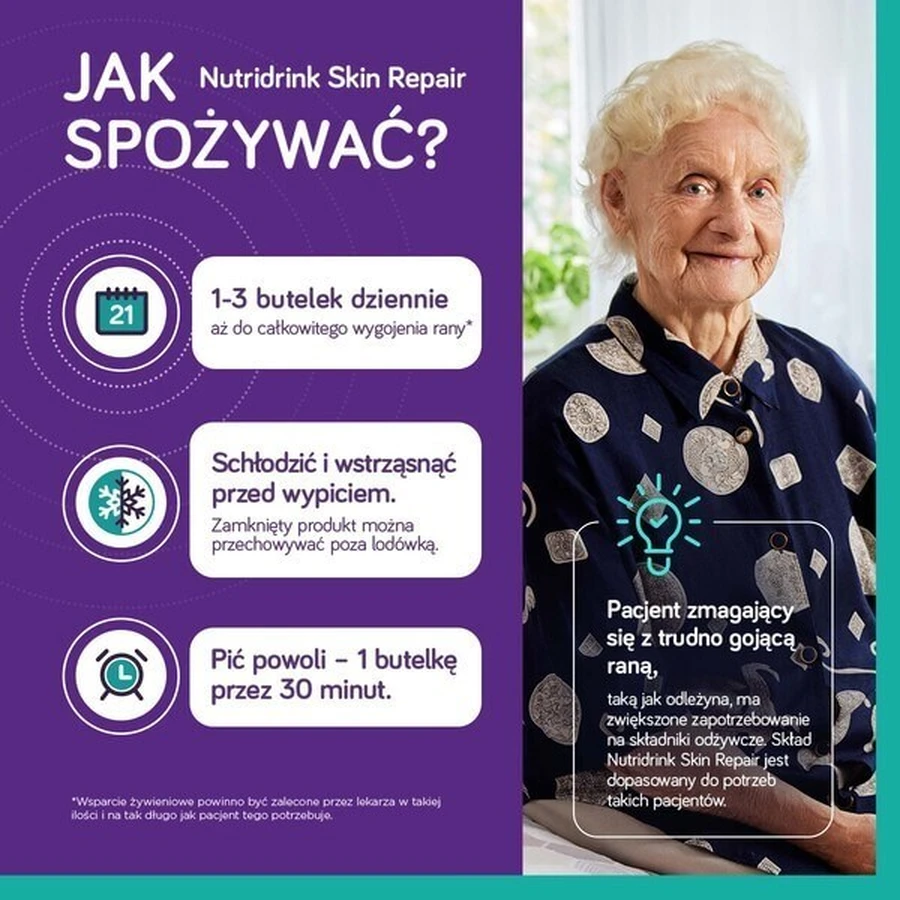 3er-Set Nutridrink Skin Repair, Vanille-Geschmack, flüssig, 4 x 200 ml + INTENO Soft Care, Pflegetücher, 10 Stück.