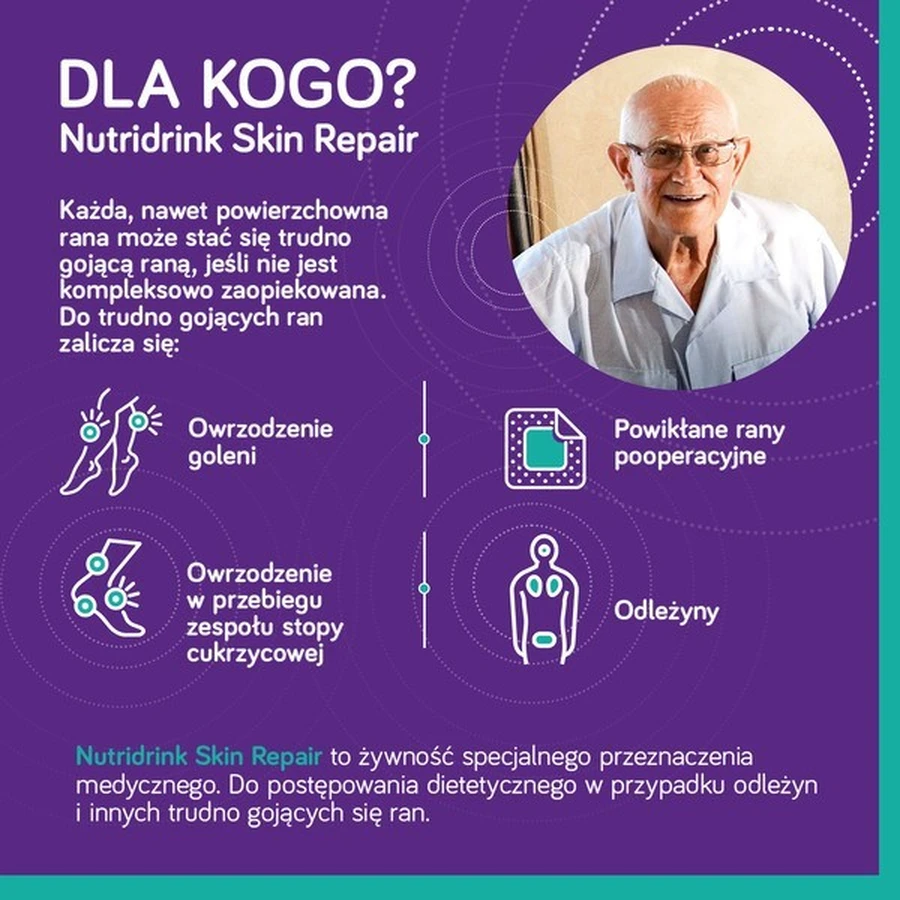3er-Set Nutridrink Skin Repair, Vanille-Geschmack, flüssig, 4 x 200 ml + INTENO Soft Care, Pflegetücher, 10 Stück.