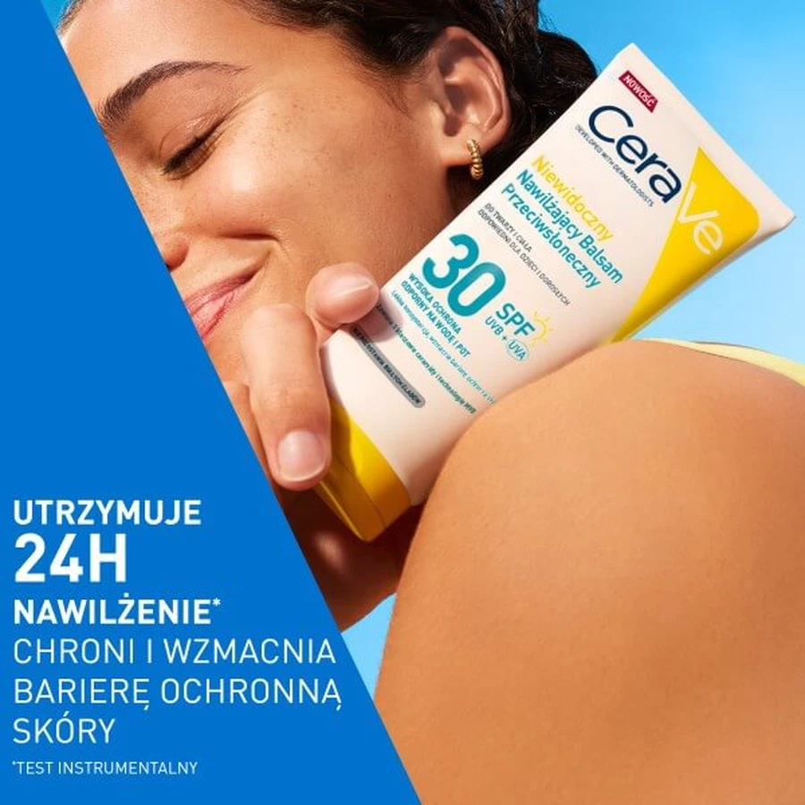 CeraVe, loción solar hidratante invisible SPF30, 75 ml