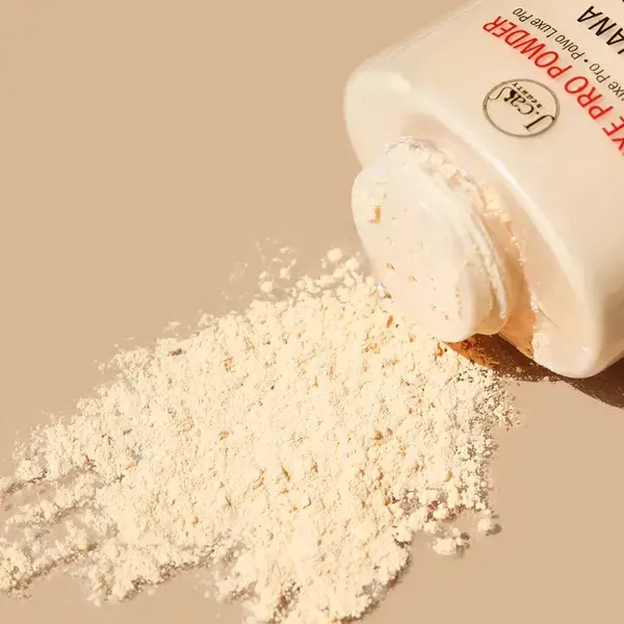 J.Cat Beauty Luxe Pro Powder, cipria montante sciolta, 102 Pearl Luminizer, 42 g