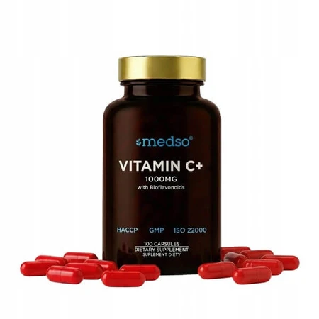 Medso Vitamina C+ 1000 mg, cápsulas duras, 100 uds.