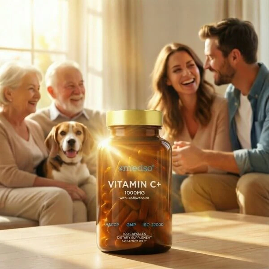 Medso Vitamina C+ 1000 mg, cápsulas duras, 100 uds.