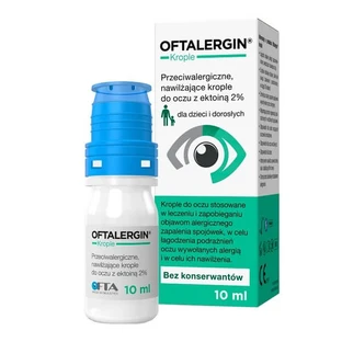 Oftalergin, anti-allergische oogdruppels met ectoïne 2%, hydraterend, 10 ml