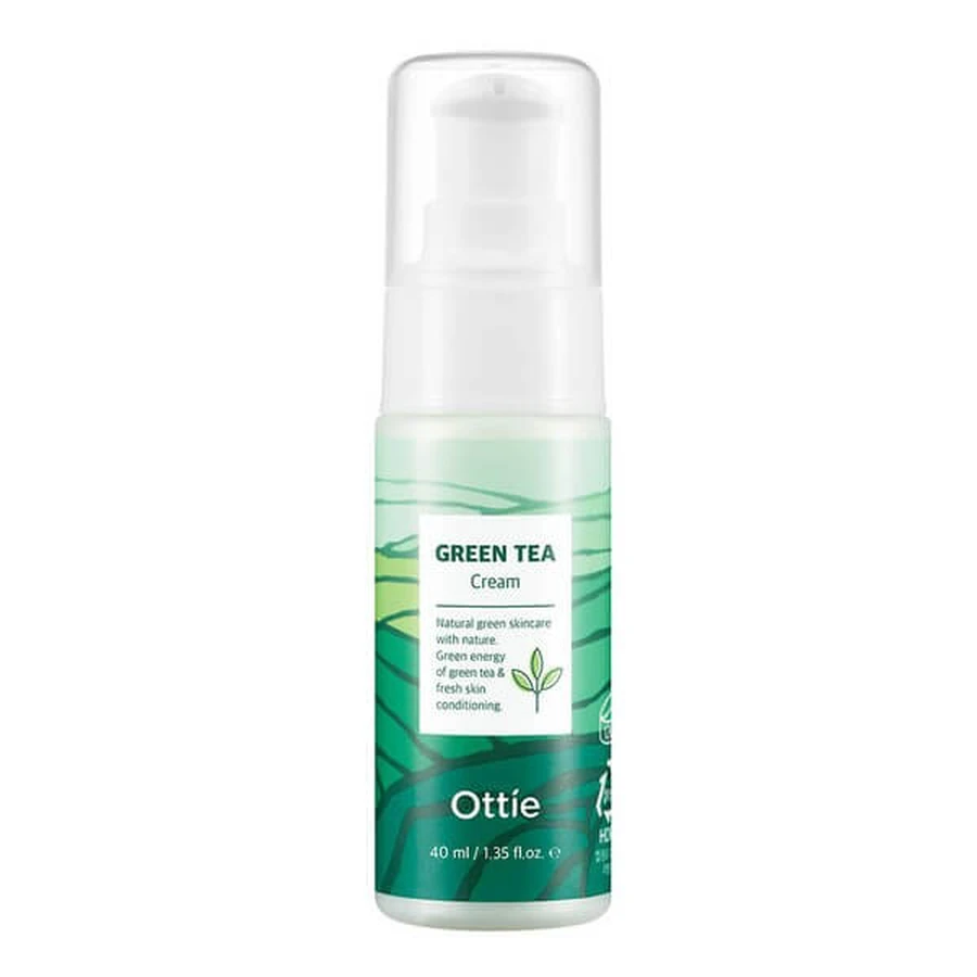 Ottie Green Tea Cream, moisturizing face cream with green tea, 40 ml