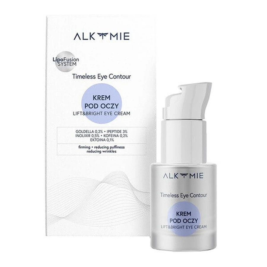 Alkmie Timeless Eye Contour, krem pod oczy z luteiną, 15 ml: ceny i cechy