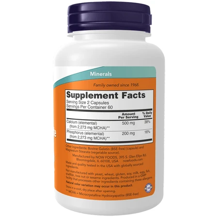 Now Foods Calcium Hydroxyapatiet, capsules, 120 st.